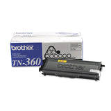 Brother TN360 High-Yield Toner, 2,600 Page-Yield, Black (BRTTN360)