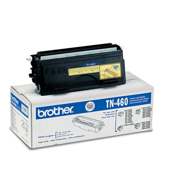 Brother TN460 High-Yield Toner, 6,000 Page-Yield, Black (BRTTN460)