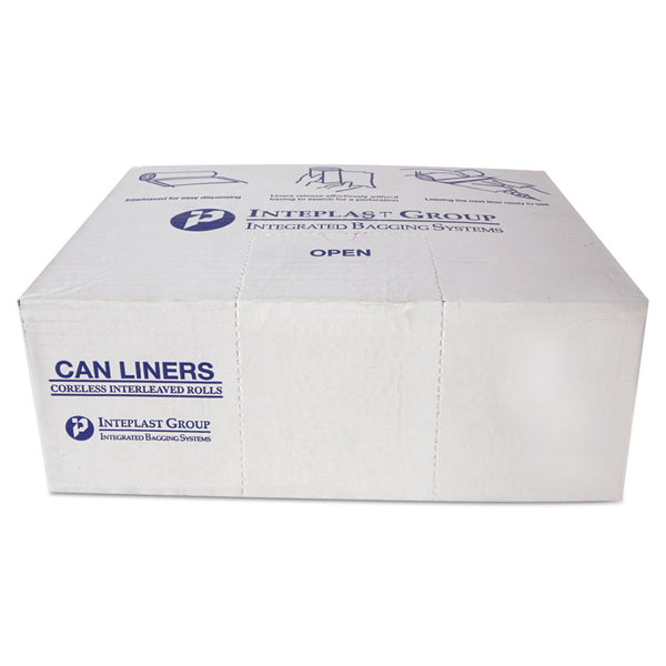 Inteplast Group High-Density Commercial Can Liners, 60 gal, 16 microns, 43" x 48", Natural, 200/Carton (IBSS434816N)