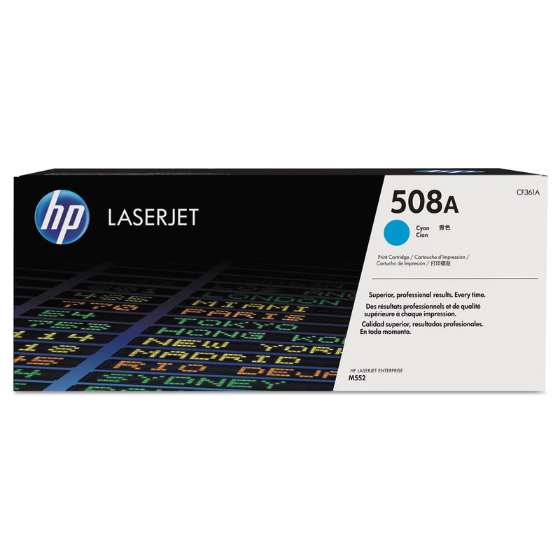 HP HP 508A, (CF361A) Cyan Original LaserJet Toner Cartridge (HEWCF361A)