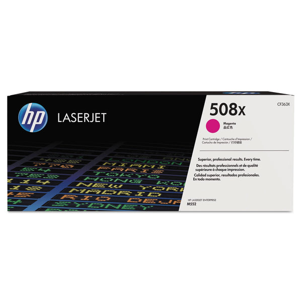 HP HP 508X, (CF363X) High-Yield Magenta Original LaserJet Toner Cartridge (HEWCF363X)