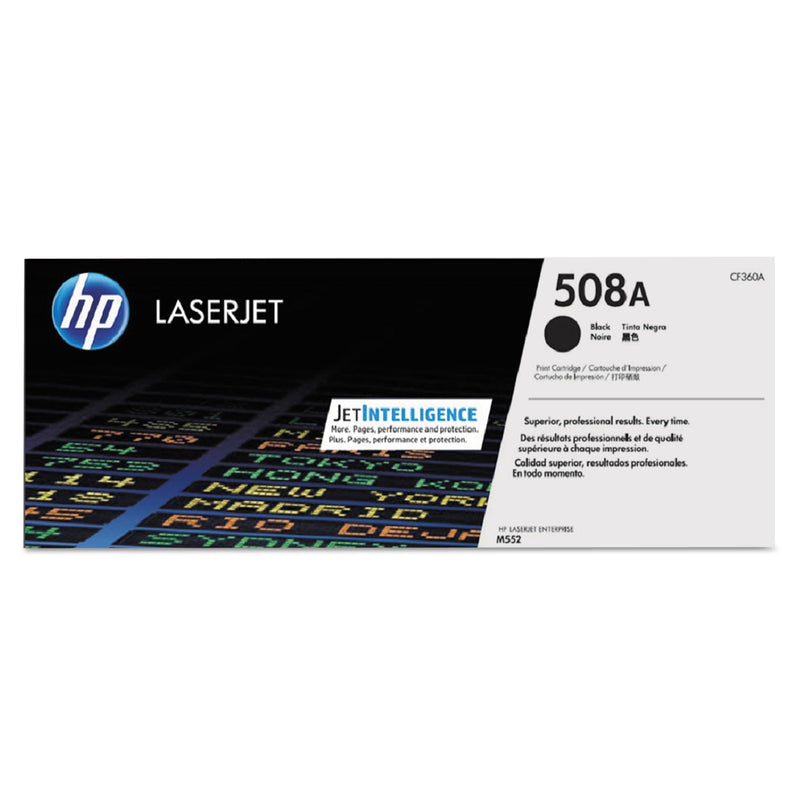 HP HP 508A, (CF360A) Black Original LaserJet Toner Cartridge (HEWCF360A)