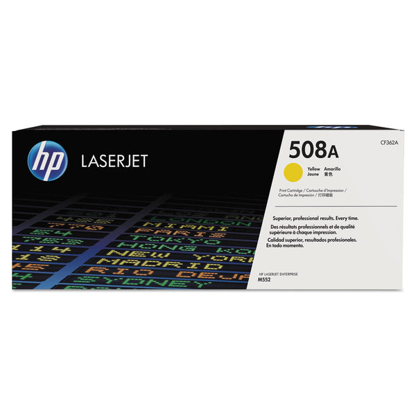 HP HP 508A, (CF362A) Yellow Original LaserJet Toner Cartridge (HEWCF362A)