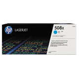 HP HP 508X, (CF361X) High-Yield Cyan Original LaserJet Toner Cartridge (HEWCF361X)