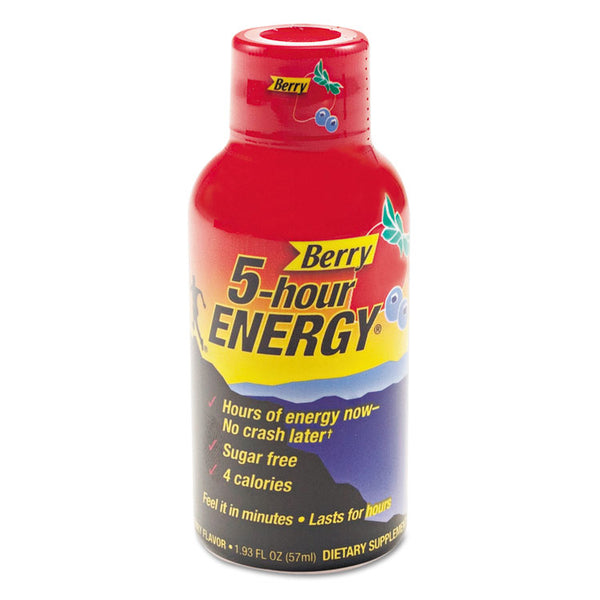 5-hour ENERGY® Energy Drink, Berry, 1.93oz Bottle, 12/Pack (AVTSN500181)