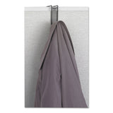 Safco® Onyx Panel/Door Coat Hook, Steel, Charcoal (SAF4229BL) Each