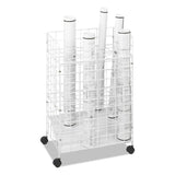 Safco® Wire Roll Files, 24 Compartments, 21w x 14.25d x 31.75h, White (SAF3088)