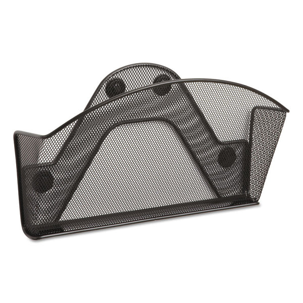 Safco® Onyx Magnetic Mesh Panel Accessories, Single File Pocket, 13 x 4.25 x 7.25, Black (SAF4176BL) Each