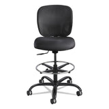 Safco® Vue Heavy-Duty Extended-Height Stool, Supports Up to 350 lb, 23" to 32.5" Seat Height, Black Fabric (SAF3394BL) Each