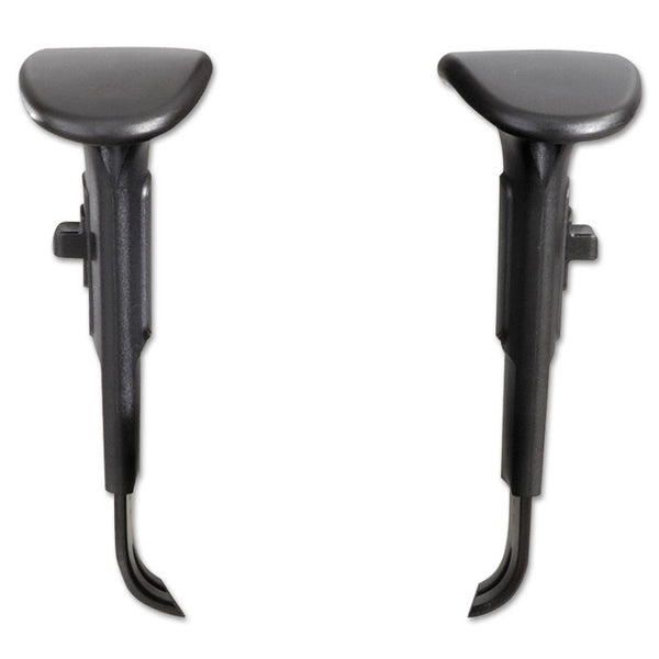 Safco® Adjustable T-Pad Arms for Safco Alday and Vue Series Task Chairs and Stools, 3.5 x 10.5 x 14, Black, 2/Set (SAF3399BL)
