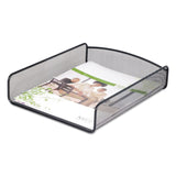 Safco® Onyx Desk Tray, 1 Section, Letter Size Files, 9.25" x 11.75" x 2.5", Black (SAF3272BL) Each