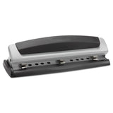 Swingline® 10-Sheet Precision Pro Desktop Two- to Three-Hole Punch, 9/32" Holes (SWI74037)