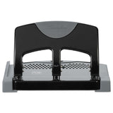 Swingline® 45-Sheet SmartTouch Three-Hole Punch, 9/32" Holes, Black/Gray (SWI74136)