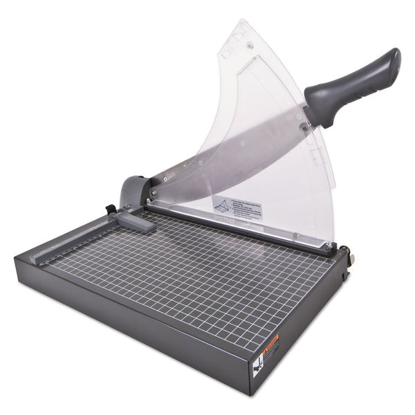 Swingline® Heavy-Duty Low Force Guillotine Trimmer, 40 Sheets, 14" Cut Length, Metal Base, 10.5 x 17.5 (SWI98150)