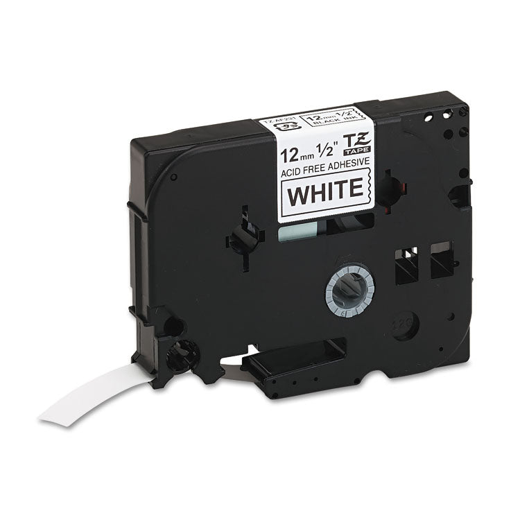 Brother P-Touch® TZ Photo-Safe Tape Cartridge for P-Touch Labelers, 0.47" x 26.2 ft, Black on White (BRTTZEAF231) Each