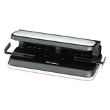 Swingline® 32-Sheet Easy Touch Two- to Three-Hole Punch with Cintamatic Centering, 9/32" Holes, Black/Gray (SWI74300)