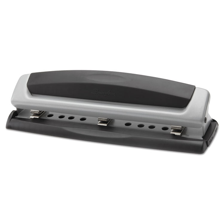 Swingline® 10-Sheet Precision Pro Desktop Two- to Three-Hole Punch, 9/32" Holes (SWI74037)