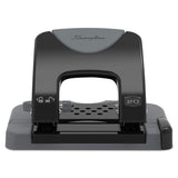 Swingline® 20-Sheet SmartTouch Two-Hole Punch, 9/32" Holes, Black/Gray (SWI74135)