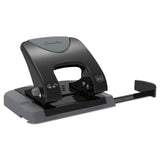 Swingline® 20-Sheet SmartTouch Two-Hole Punch, 9/32" Holes, Black/Gray (SWI74135)