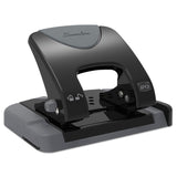 Swingline® 20-Sheet SmartTouch Two-Hole Punch, 9/32" Holes, Black/Gray (SWI74135)