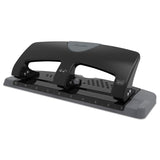 Swingline® 20-Sheet SmartTouch Three-Hole Punch, 9/32" Holes, Black/Gray (SWI74133)