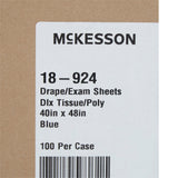 McKesson General Purpose Drape Physical Exam Drape 40 W X 48 L Inch NonSterile (147846_CS) 100/CS