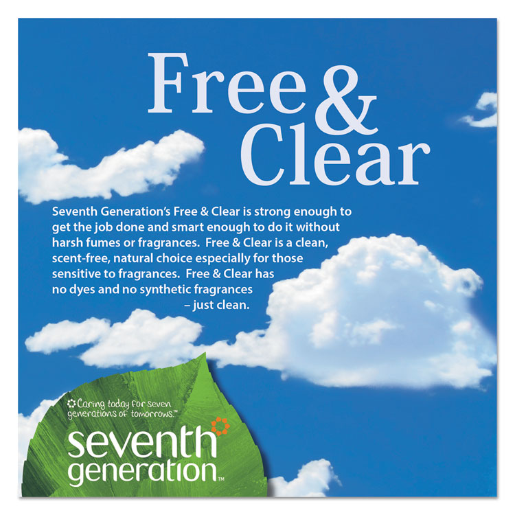 Seventh Generation® Natural Laundry Detergent Packs, Powder, Unscented, 45 Packets/Pack, 8/Carton (SEV22977CT)