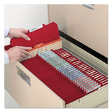 Smead™ Top Tab Classification Folders, Six SafeSHIELD Fasteners, 2" Expansion, 2 Dividers, Letter Size, Red Exterior, 10/Box (SMD14003)