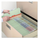 Smead™ Pressboard Classification Folders, Six SafeSHIELD Fasteners, 2/5-Cut Tabs, 2 Dividers, Legal Size, Gray-Green, 10/Box (SMD19076)