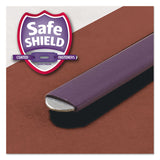 Smead™ Pressboard Classification Folders, Six SafeSHIELD Fasteners, 1/3-Cut Tabs, 2 Dividers, Letter Size, Red, 10/Box (SMD14230)