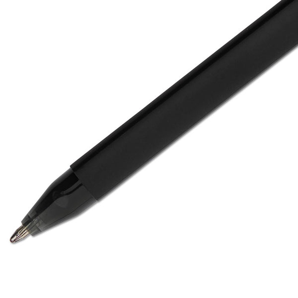 Paper Mate® ComfortMate Ultra Ballpoint Pen, Stick, Medium 1 mm, Black Ink, Black Barrel, Dozen (PAP6130187)