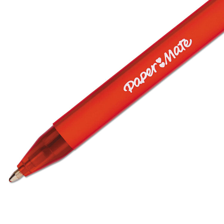 Paper Mate® ComfortMate Ultra Ballpoint Pen, Retractable, Medium 1 mm, Red Ink, Red Barrel, Dozen (PAP6320187)