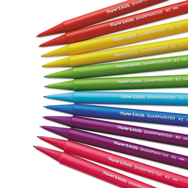 Sharpie Sharpwriter Mechanical Pencil, 0.7 mm, HB (#2.5), Black Lead, Assorted Barrel Colors, Dozen (PAP1898483C) Pack of 12