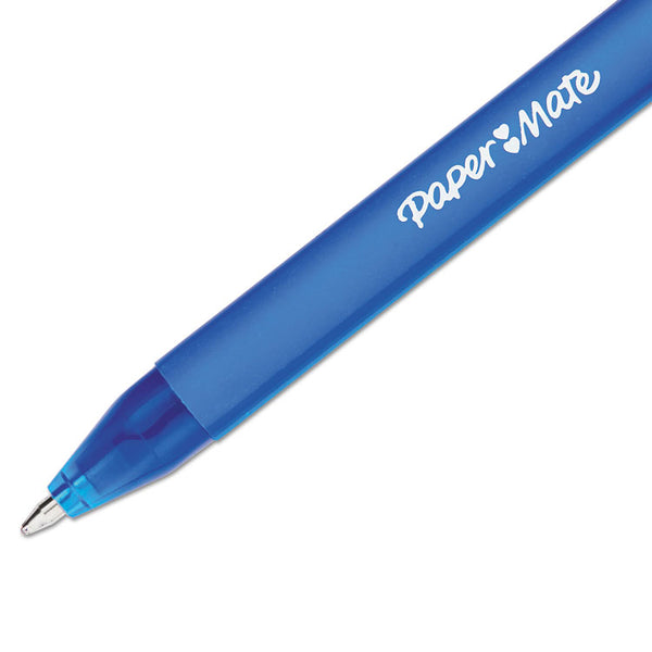 Paper Mate® ComfortMate Ultra Ballpoint Pen, Retractable, Fine 0.8 mm, Blue Ink, Blue Barrel, Dozen (PAP6360187)