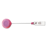 Advantus Deluxe Retractable ID Card Reel, 30" Extension, Assorted Colors, 20/Pack (AVT91161) Pack of 20