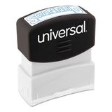 Universal® Message Stamp, SCANNED, Pre-Inked One-Color, Blue (UNV10157)