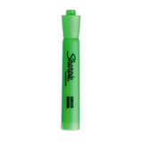 Sharpie Tank Style Highlighters, Chisel Tip, Fluorescent Green, Dozen (SAN25026B) Box of 12