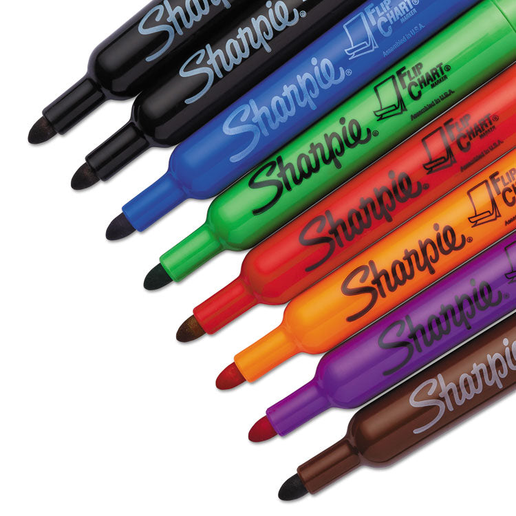 Sharpie® Flip Chart Marker, Broad Bullet Tip, Assorted Colors, 8/Set (SAN22480PP) Pack of 8