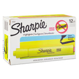Sharpie Tank Style Highlighters, Chisel Tip, Fluorescent Yellow, Dozen (SAN25025B) 1 Dozen