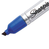 Sharpie® King Size Permanent Marker, Broad Chisel Tip, Blue, Dozen (SAN15003)