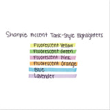Sharpie® Tank Style Highlighters, Fluorescent Yellow Ink, Chisel Tip, Yellow Barrel, 4/Set (SAN25164PP) Set of 4