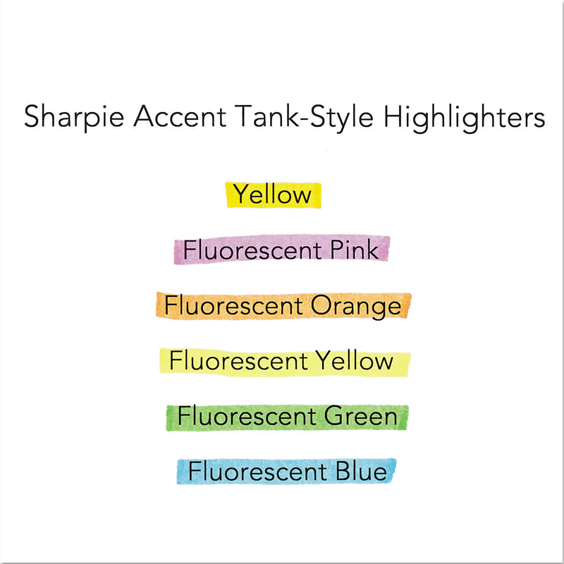 Sharpie Tank Style Highlighters, Chisel Tip, Orange, Dozen (SAN25006B) 1 Dozen