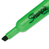 Sharpie Tank Style Highlighters, Chisel Tip, Fluorescent Green, Dozen (SAN25026B) Box of 12