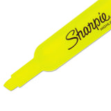 Sharpie Tank Style Highlighters, Chisel Tip, Fluorescent Yellow, Dozen (SAN25025B) 1 Dozen