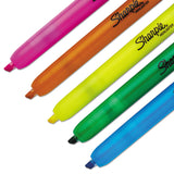 Sharpie® Retractable Highlighters, Assorted Ink Colors, Chisel Tip, Assorted Barrel Colors, 5/Set (SAN28175PP) Set of 5