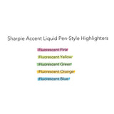 Sharpie® Liquid Pen Style Highlighters, Fluorescent Orange Ink, Chisel Tip, Orange/Black/Clear Barrel, Dozen (SAN1754466) 1 Dozen