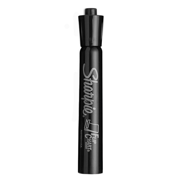 Sharpie® Flip Chart Marker, Broad Bullet Tip, Black, 8/Pack (SAN1760445)