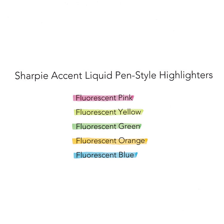 Sharpie® Liquid Pen Style Highlighters, Fluorescent Green Ink, Chisel Tip, Green/Black/Clear Barrel, Dozen (SAN1754468) 1 Dozen
