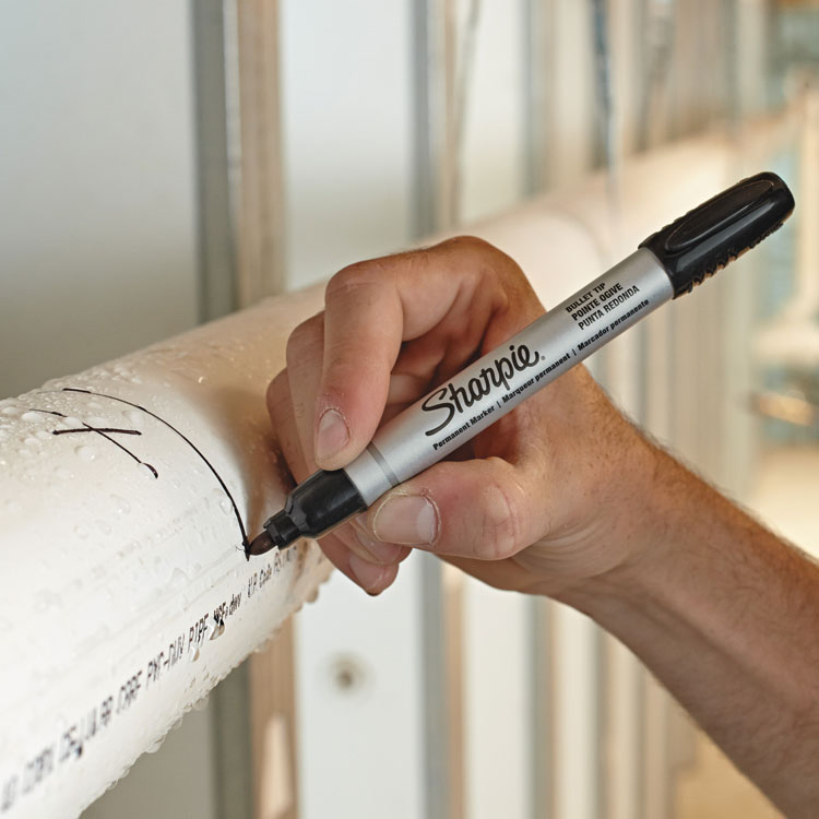 Sharpie® Durable Metal Barrel Permanent Marker, Medium Bullet Tip, Black (SAN1794229)