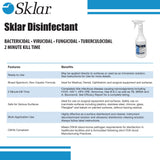 Sklar® Surface Disinfectant Cleaner Broad Spectrum Trigger Spray Liquid 24 oz. Bottle Alcohol Scent NonSterile (241094_EA) 1/EA
